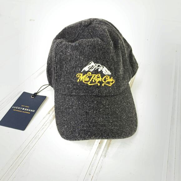 Lucky Brand Charcoal Gray Mile High Club Wool hat - Picture 4 of 8